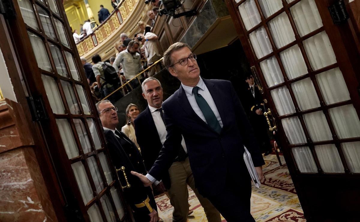 La segunda votación de la investidura de Feijóo, en imágenes