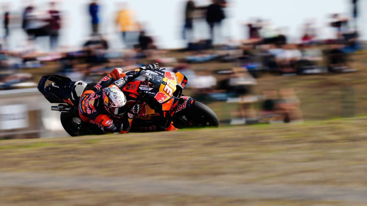 Pedro Acosta, en el GP de Portugal de MotoGP