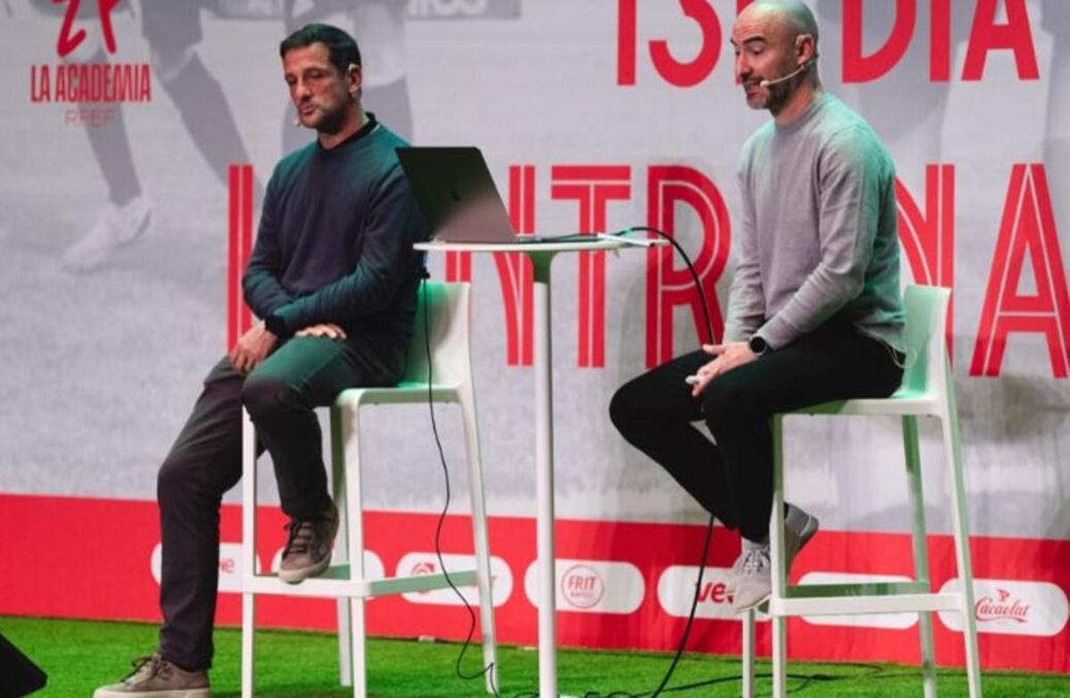 Belletti y Fran Sánchez dieron una conferencia en la Federació Catalana
