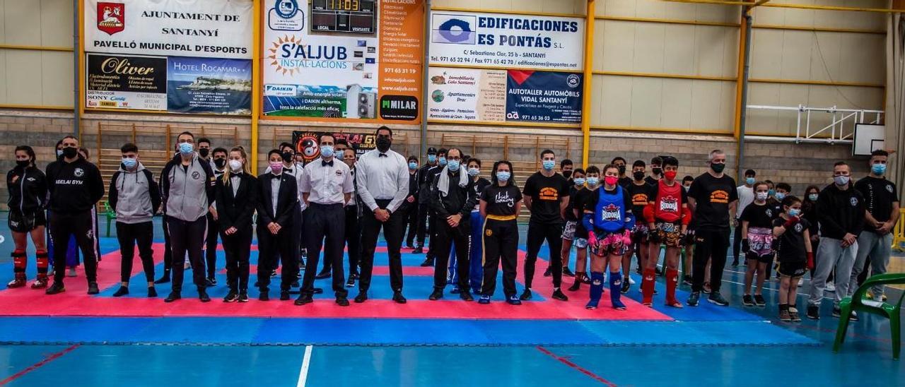 La primera prueba de la Copa Balear 2022 de kickboxing en edad escolar se celebró en Santanyí