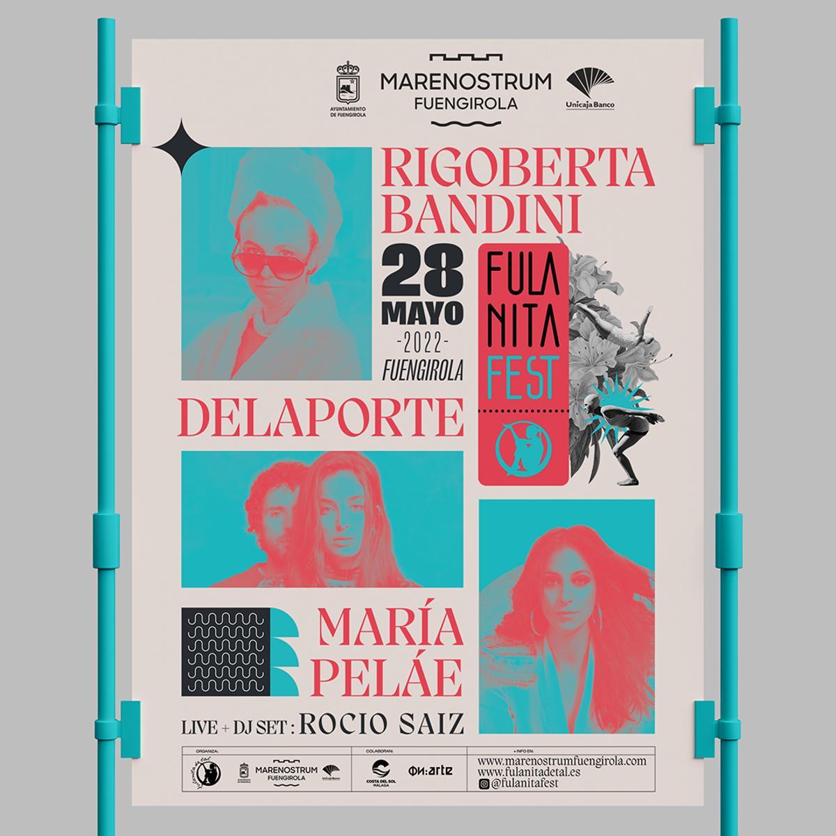 Cartel del Fulanita Fest, dentro de la programación del Marenostrum Fuengirola.