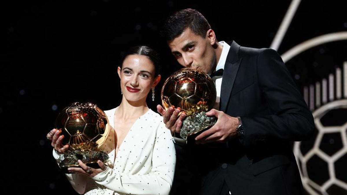 Rodri y Aitana ganadores del Balón de Oro