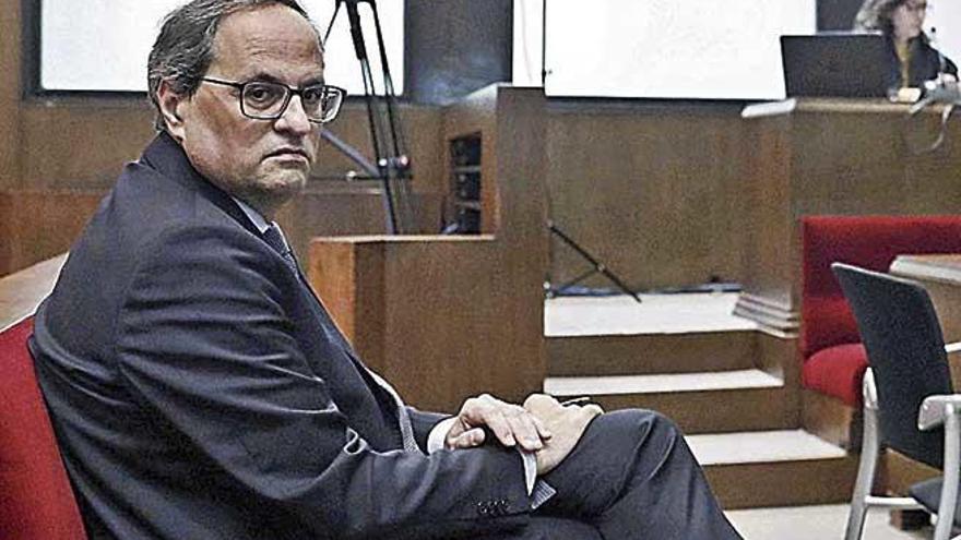 Torra se refiere en su juicio del lunes a la sentencia a favor de Bauzá tras pedir el voto.