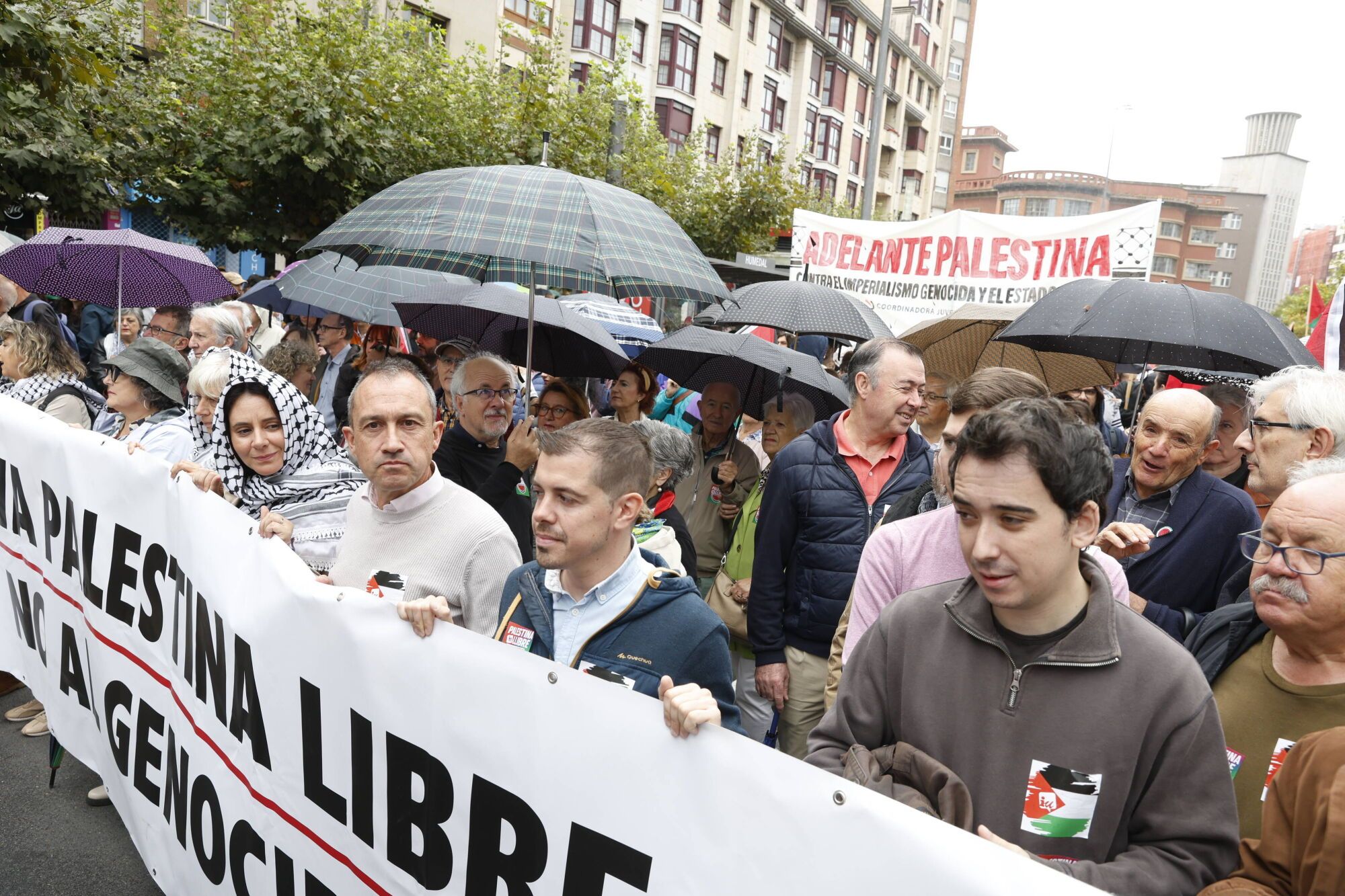 Manifestación a favor de Palestina.
