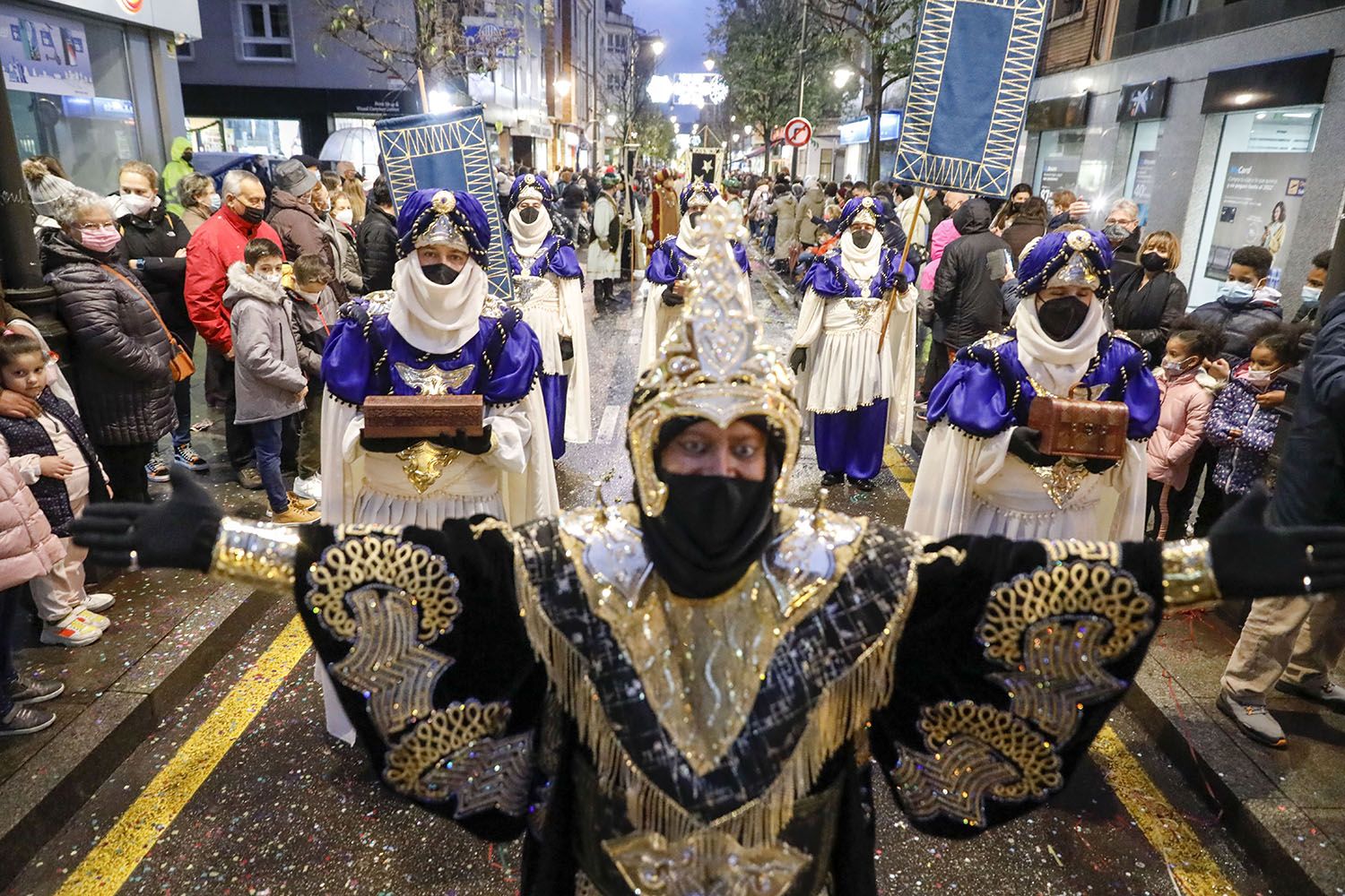 La cabalgata de los Reyes Magos en Gijón