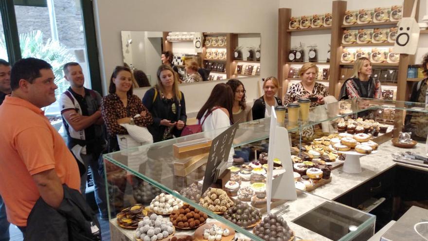 Els comerciants de Roses en una visita a Barcelona