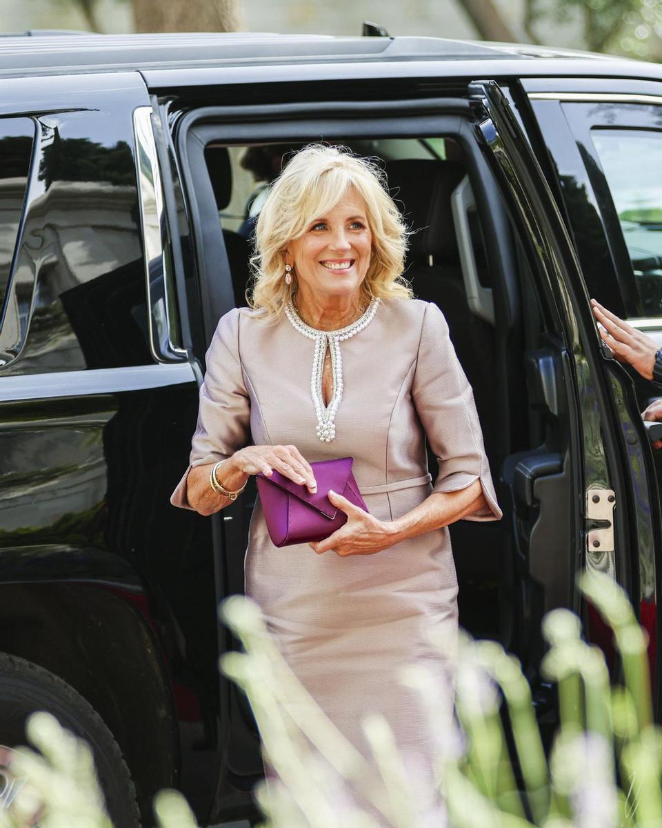 Jill Biden en el palacio Zahran en Amman