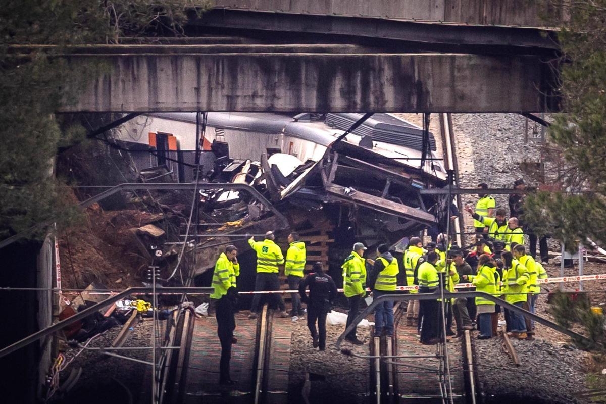 Tren descarrilado en Gelida