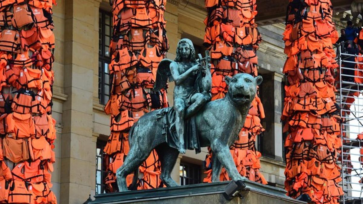 Detalle de la instalación de Ai Weiwei en la Konzerthaus de Berlín.