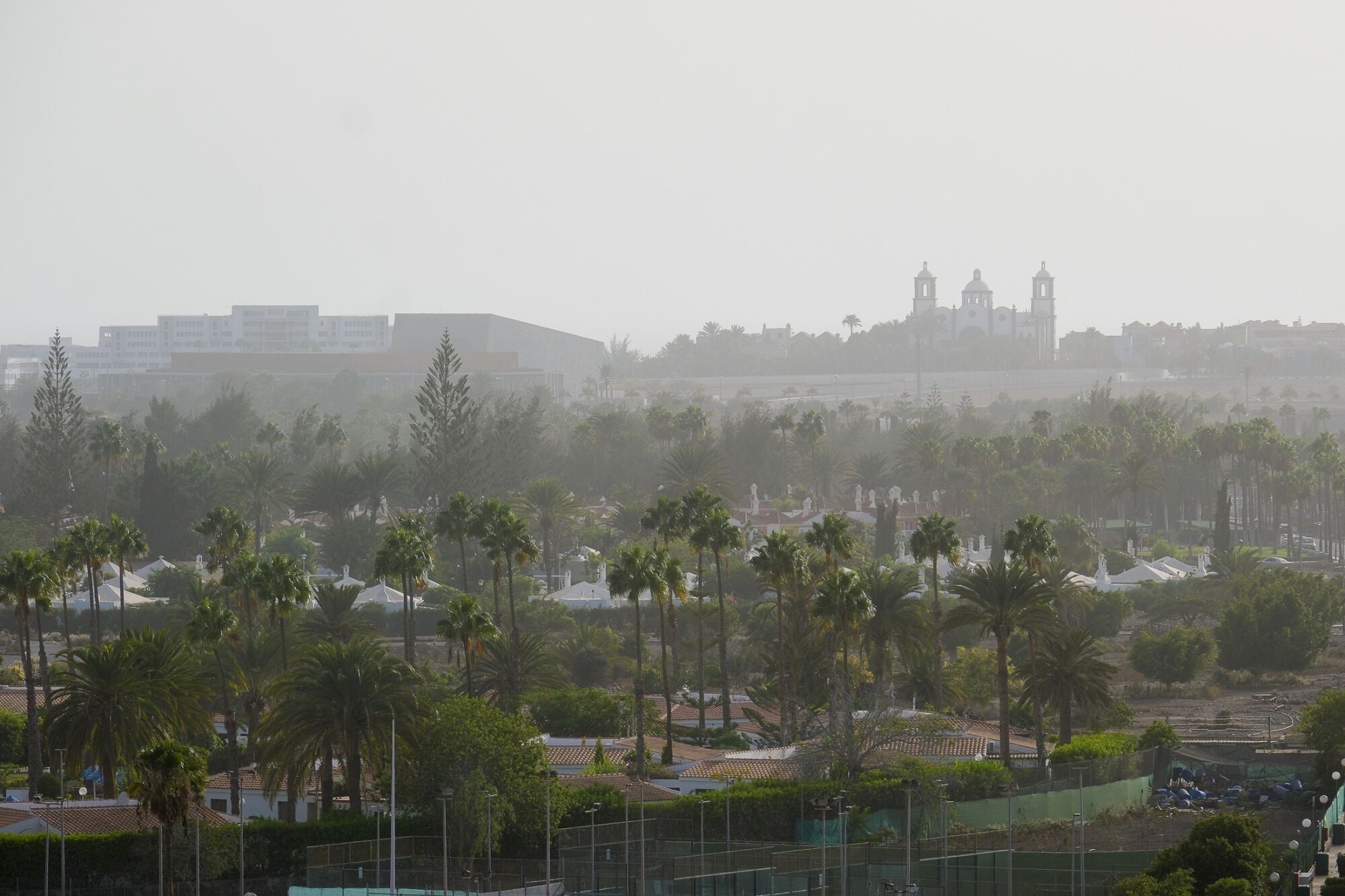 Calima en la zona de Maspalomas (16/09/25)
