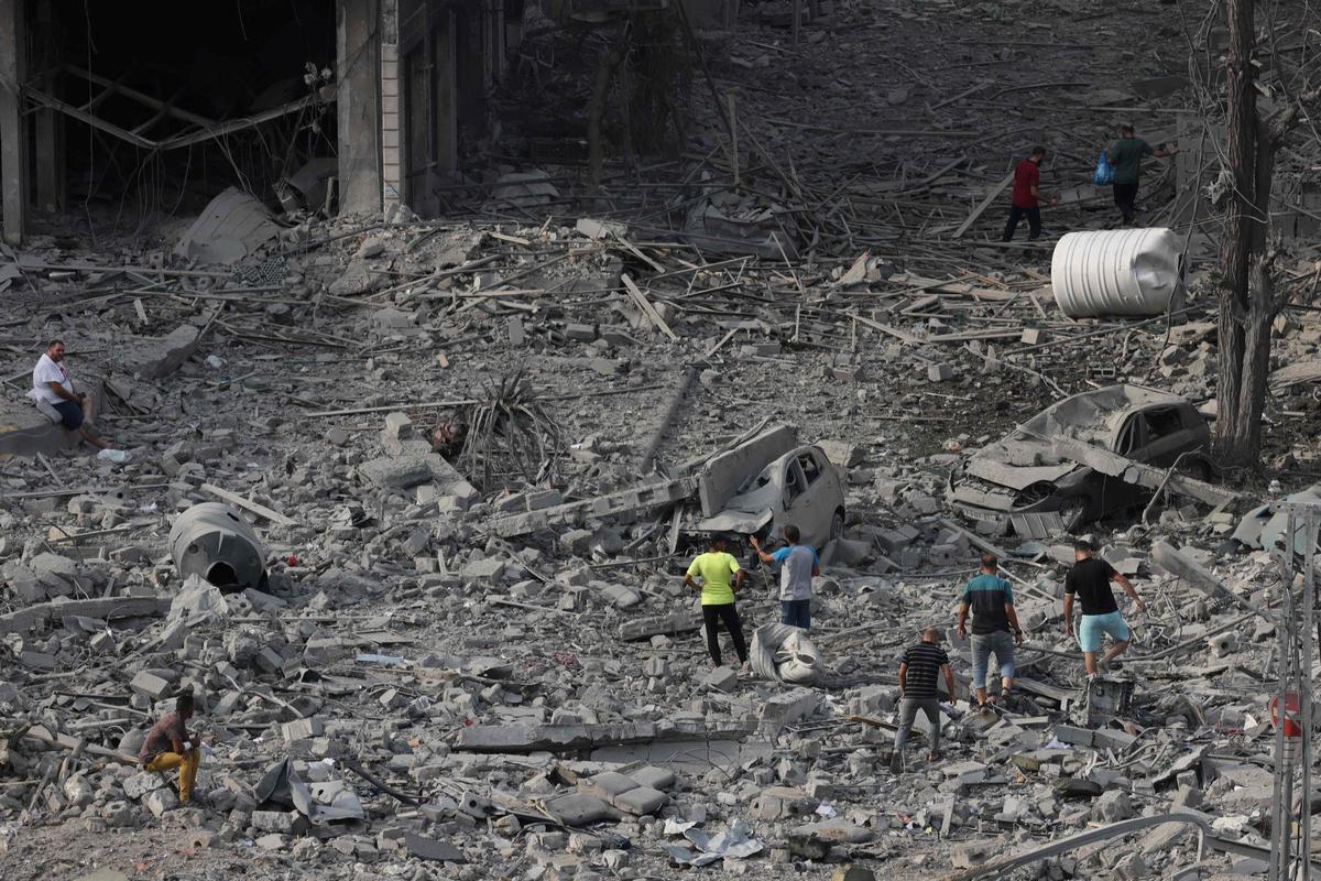 Gaza se asfixia bajo las bombas israelís