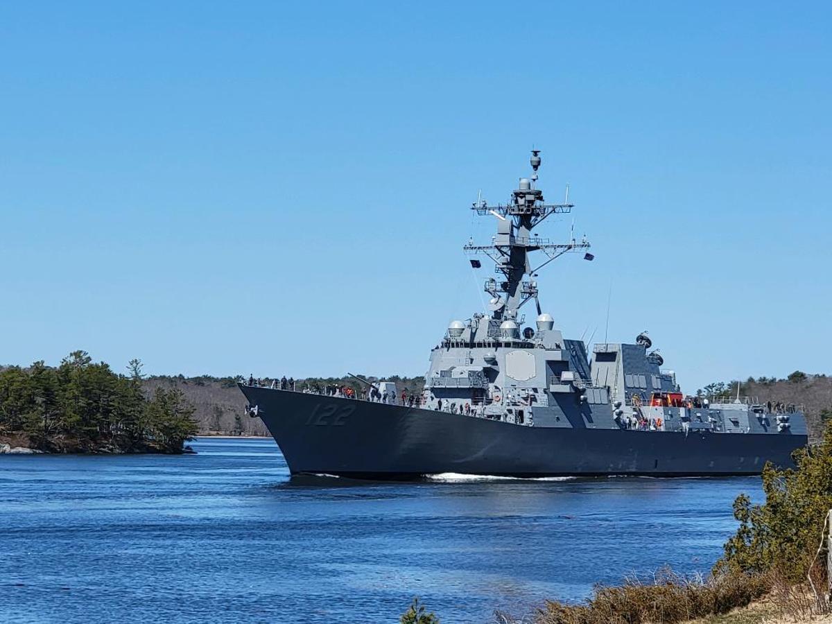 El destructor USS John Basilone, en una imagen de 2025.