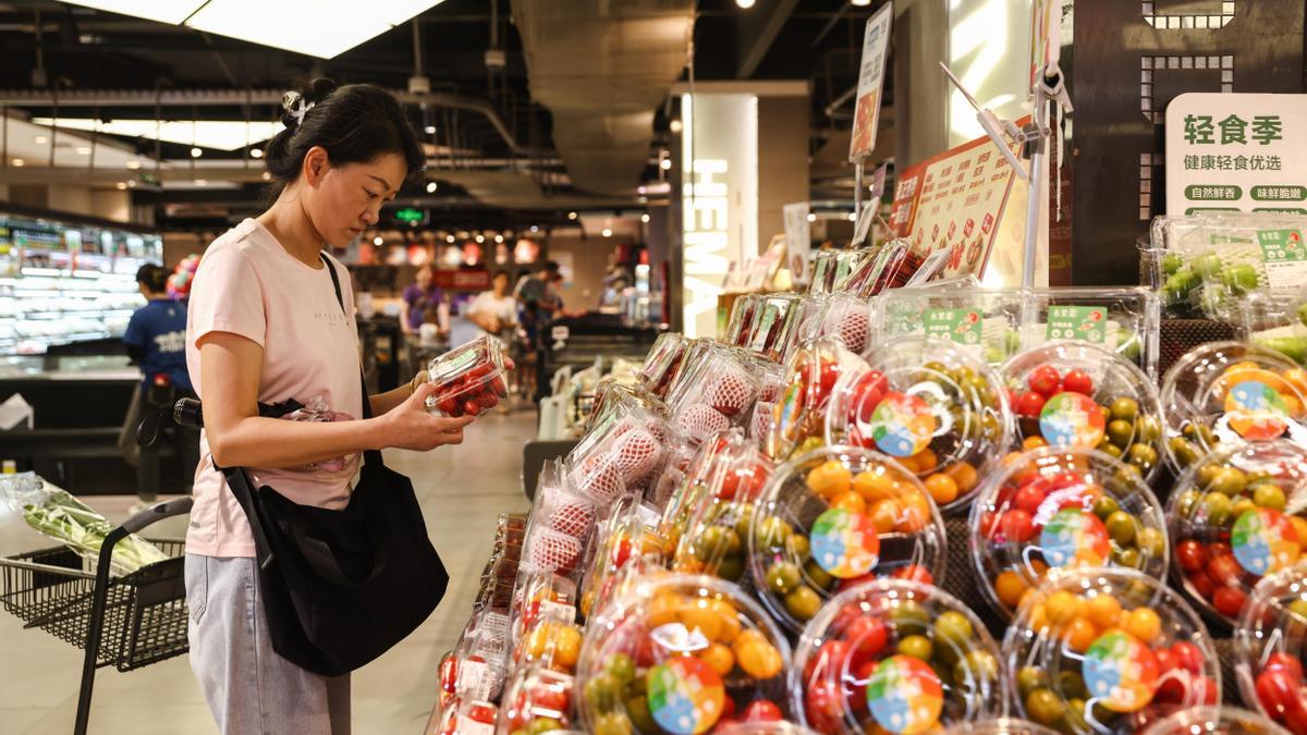 Un mercado en China.