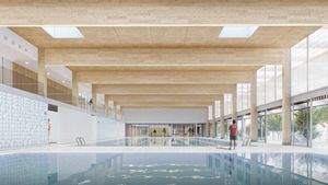 Render de la Piscina Riusec de Cerdanyola del Vallès