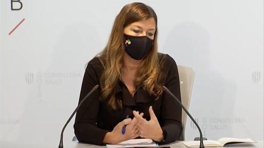 La consellera Gómez, en una rueda de prensa recienre