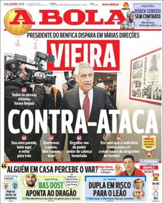 Portadas sábado 24 de febrero de 2018