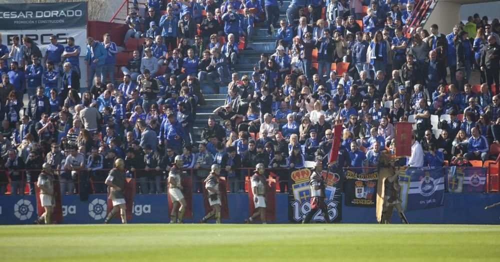 El partido del Oviedo en Lugo, en imágenes