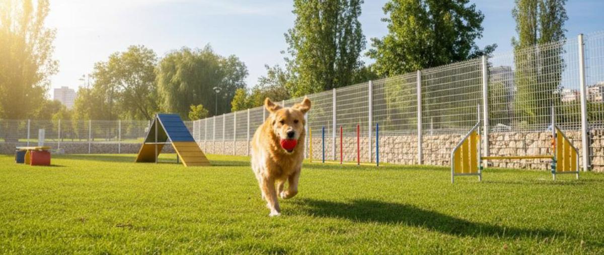 Recreación del área canina, extraida de la documentación municipal.