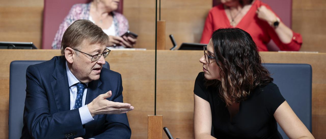 Puig parla amb la vicepresidenta Mas en la primera sessió de control després de l&#039;eixida d&#039;Oltra.