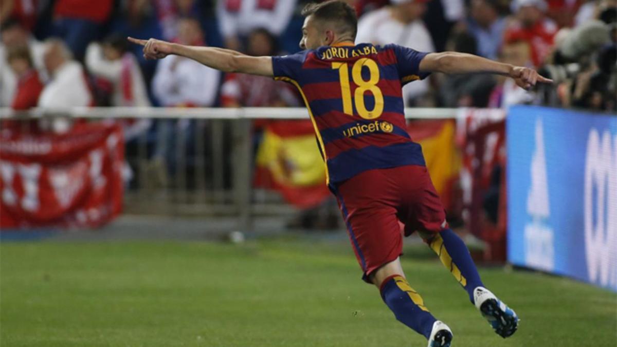 Jordi Alba marcó el gol de la victoria