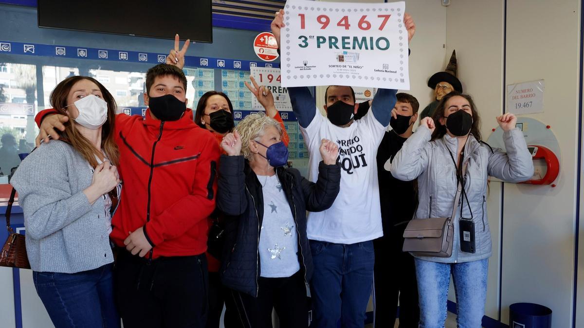 El número 19.467, tercer premio de El Niño