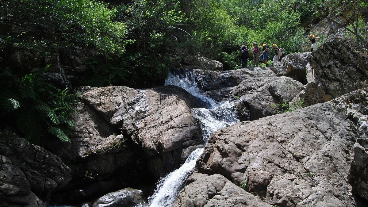 Uno de los paisajes en el Geoparque Ibores.