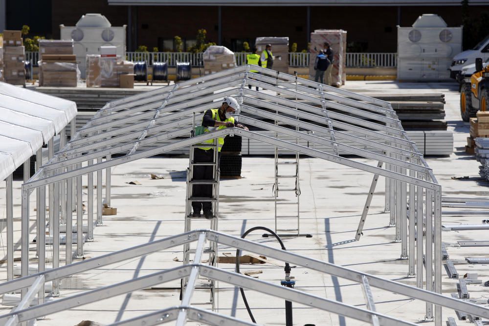 Así avanzan las obras del hospital de campaña