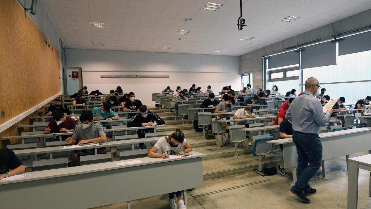 Selectividad 2021 en el campus de Espinardo, en Murcia