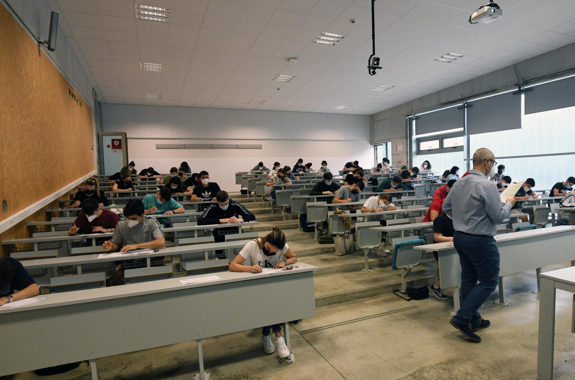 Selectividad 2021 en el campus de Espinardo, en Murcia