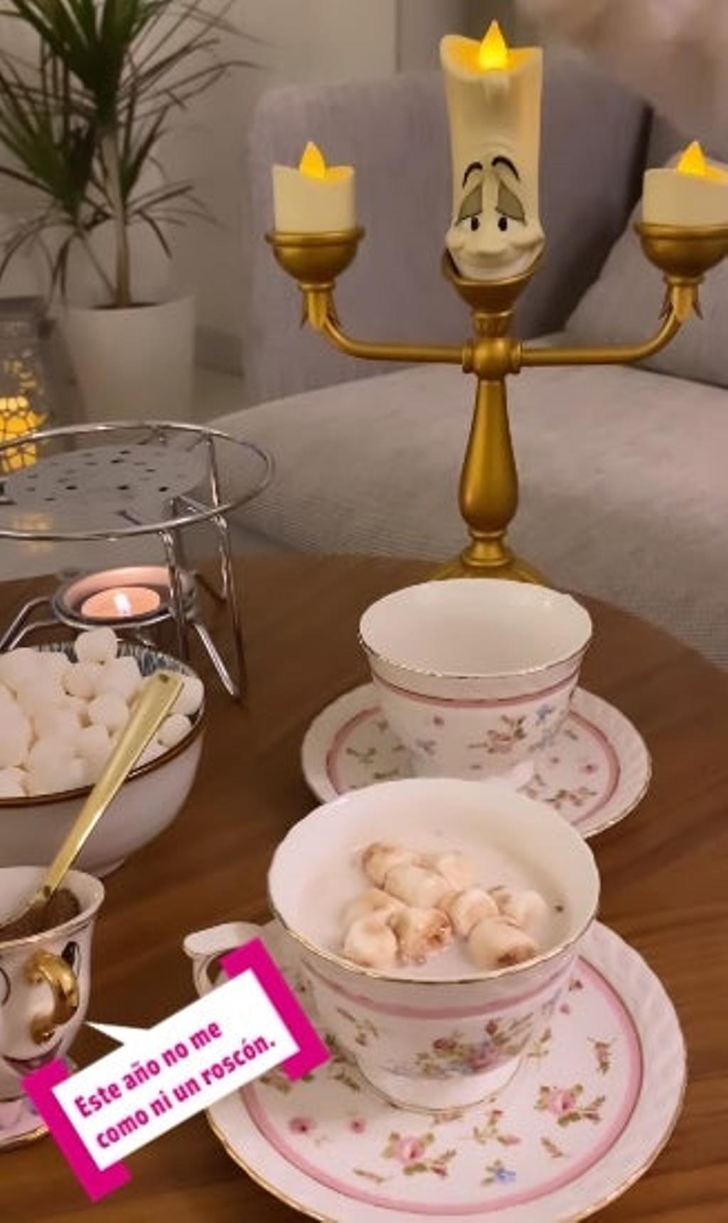 Chocolate con vajilla Disney