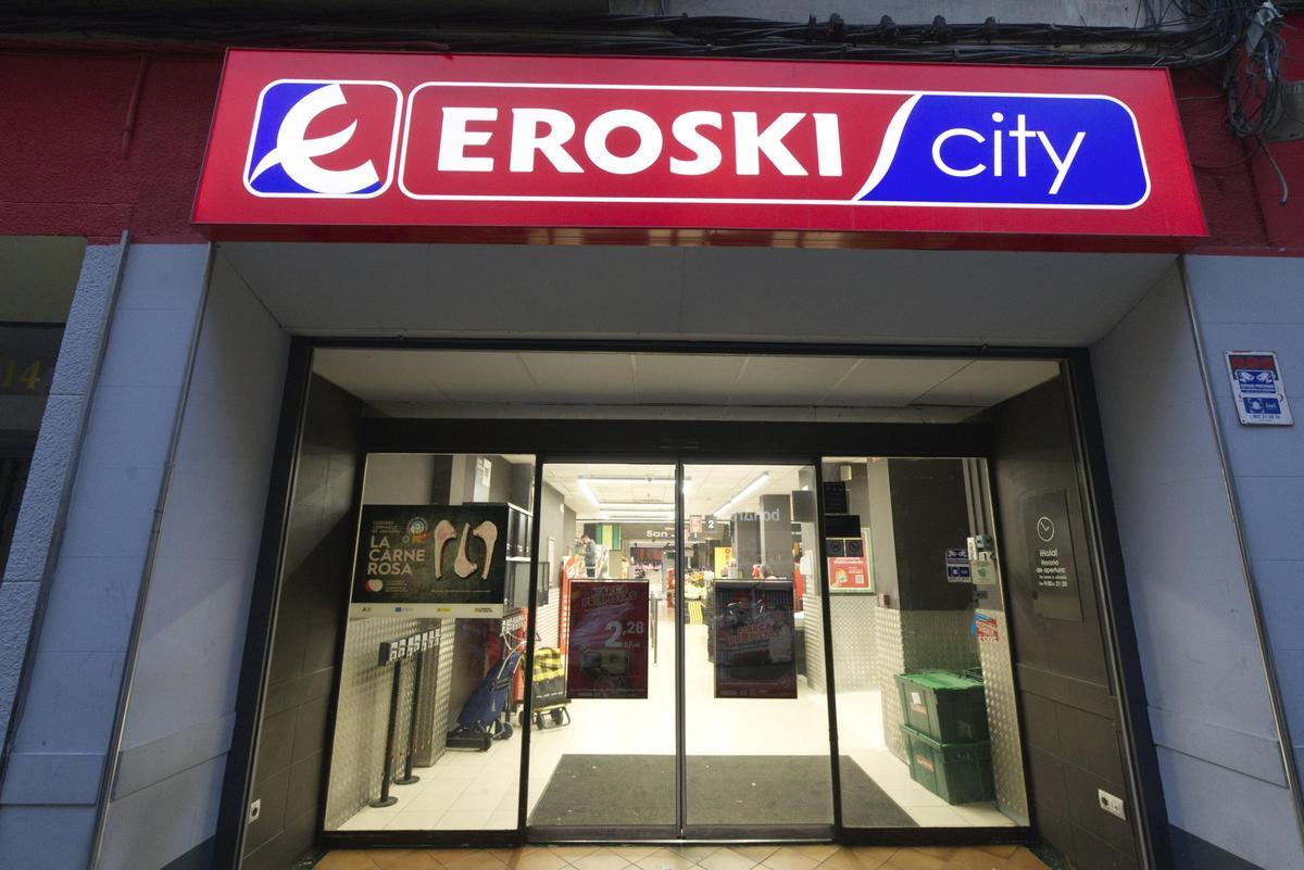 Imagen de recurso de un supermercado Eroski en Zaragoza.