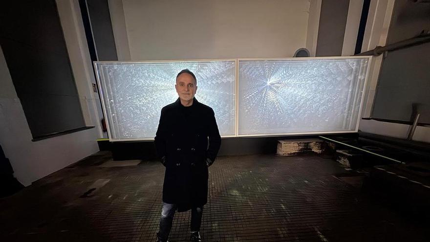 "La revuelta y la nieve", la exposición de Dionisio González sobre memoria minera, arquitectura y futuro digital que se puede ver en el Pozo Santa Bárbara, en Turón (Mieres)