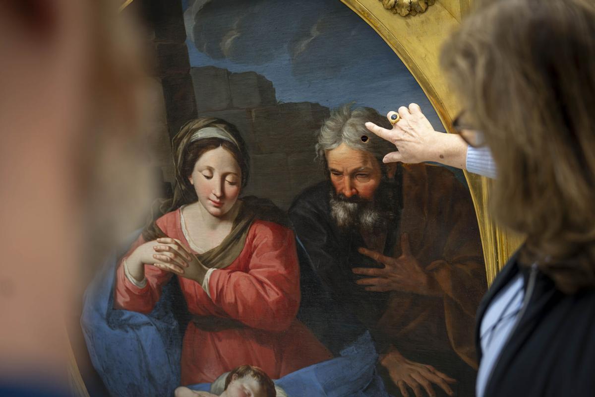 Barcelona, 17/02/2026 Icult. Visita a las reservas del MNAC para un reportaje sobre las obras de arte que el museo conserva en sus almacenes. AUTOR: MANU MITRU