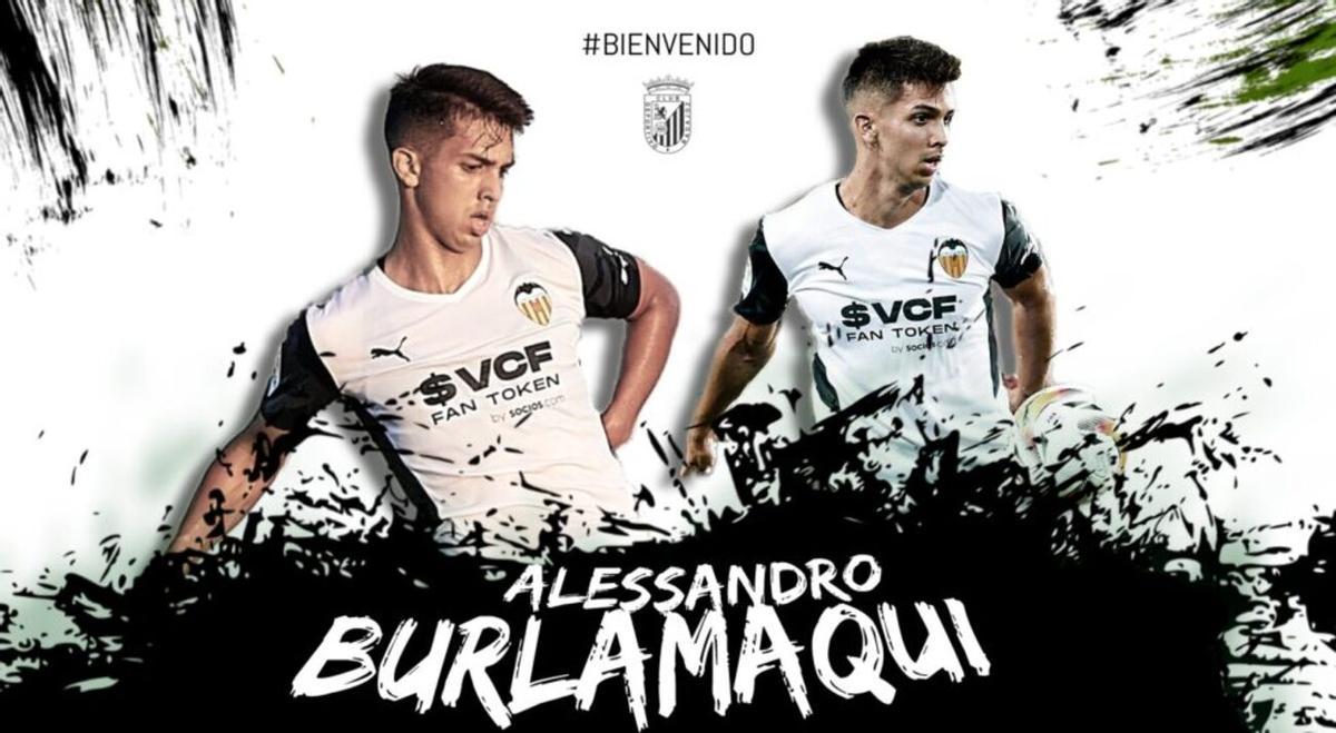 Cartel de bienvenida a Alessandro Burlamaqui