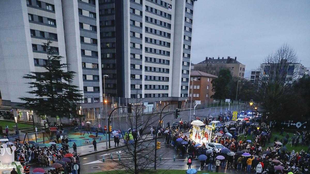 La cabalgata de los Reyes Magos en Gijón