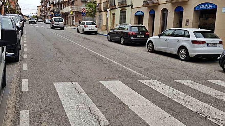 Una imatge del tram sud de la carretera, on s&#039;intervindrà