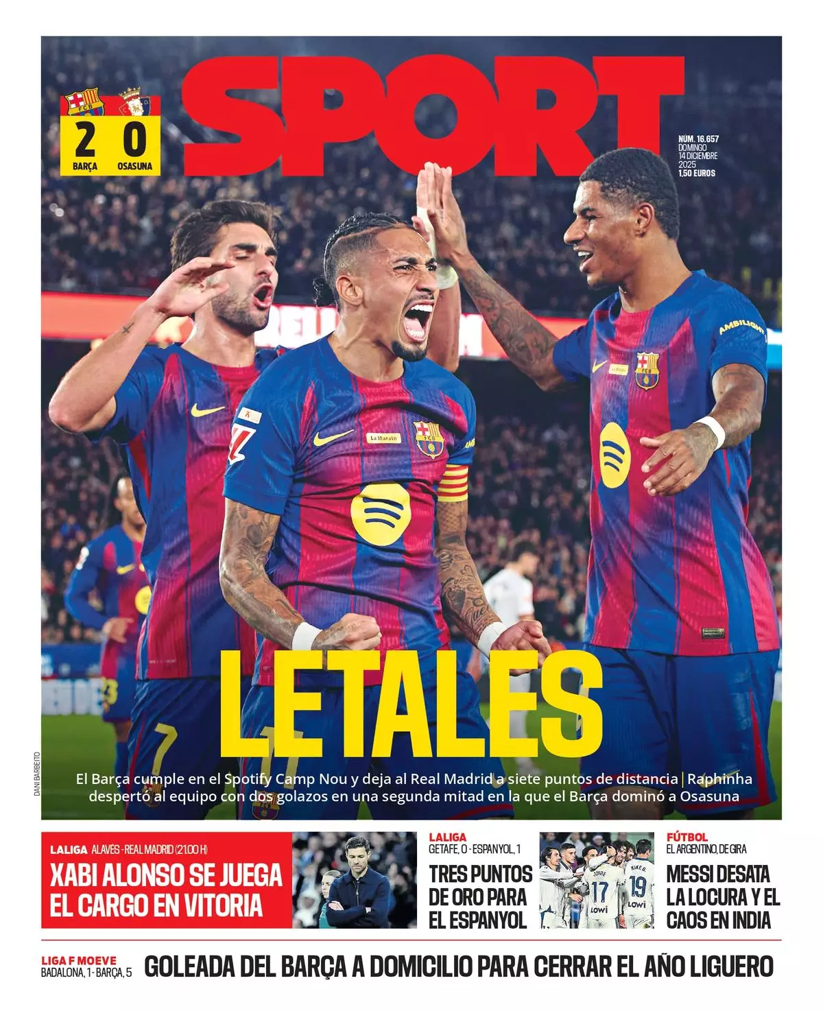 Las portadas de la prensa deportiva