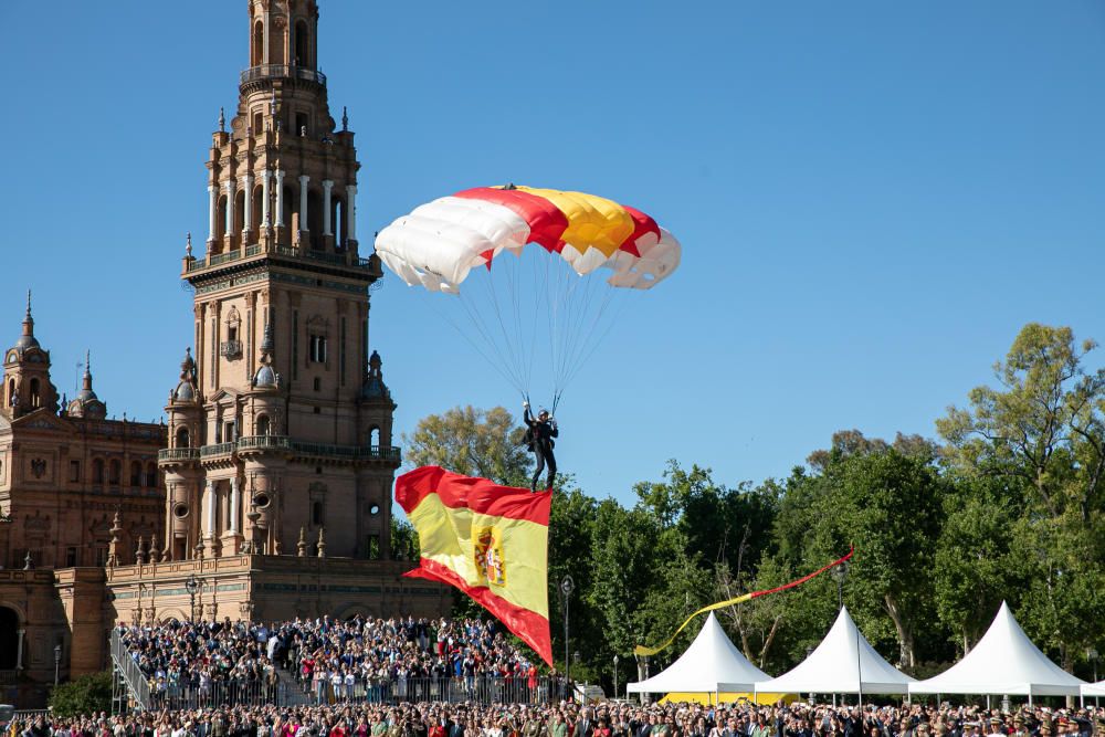 Jura de bandera civil en Sevilla.