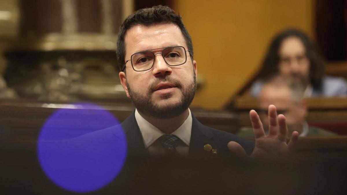 El 'president' de la Generalitat, Pere Aragonès.