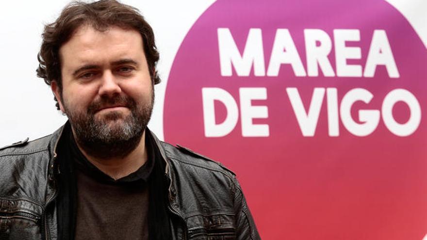 Rubén Pérez, portavoz de la Marea de Vigo. //A. Irago