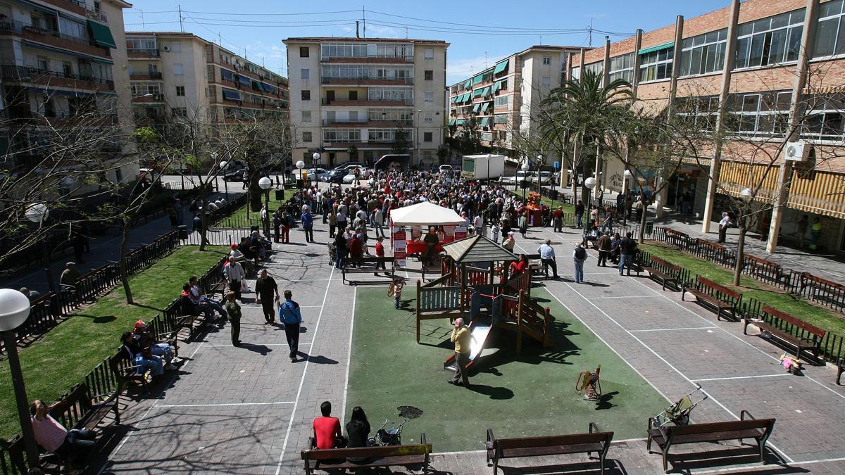 Imagen de un acto en la Plaza de la Plaza de Argel.