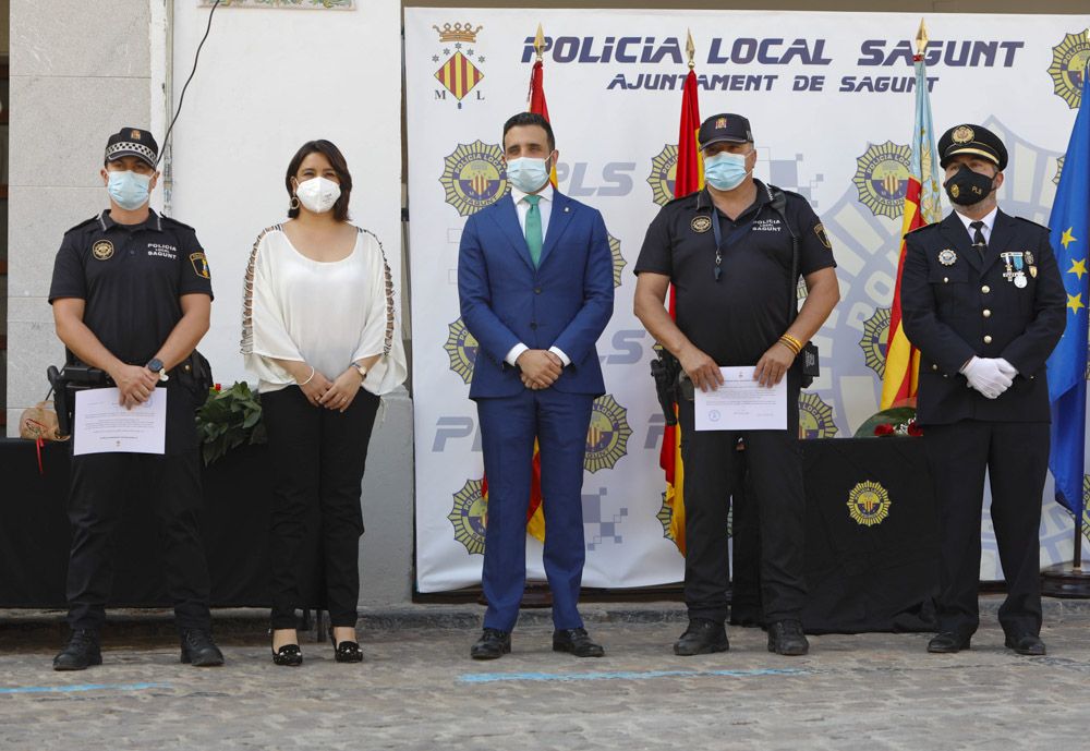 Acto institucional de la Policía Local en Sagunt.