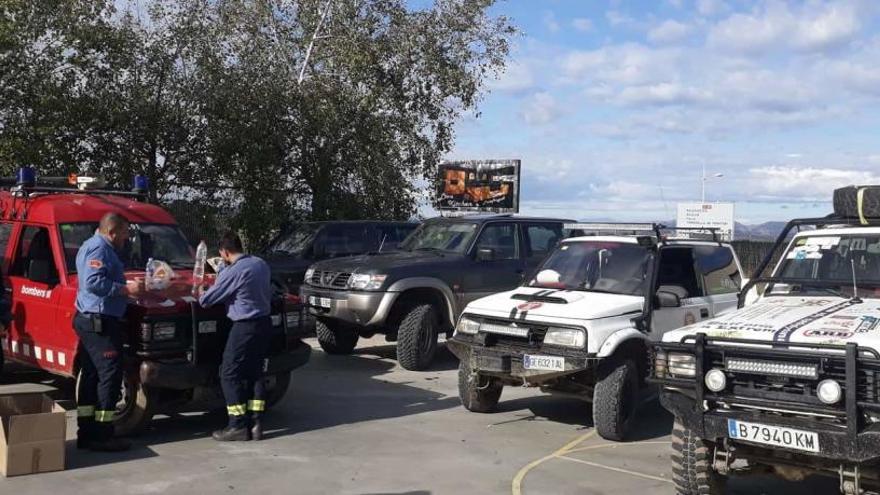 Trobada de cotxes tot terreny de la plataforma SOS 4X4. Cooperen amb els serveis d&#039;emergències.