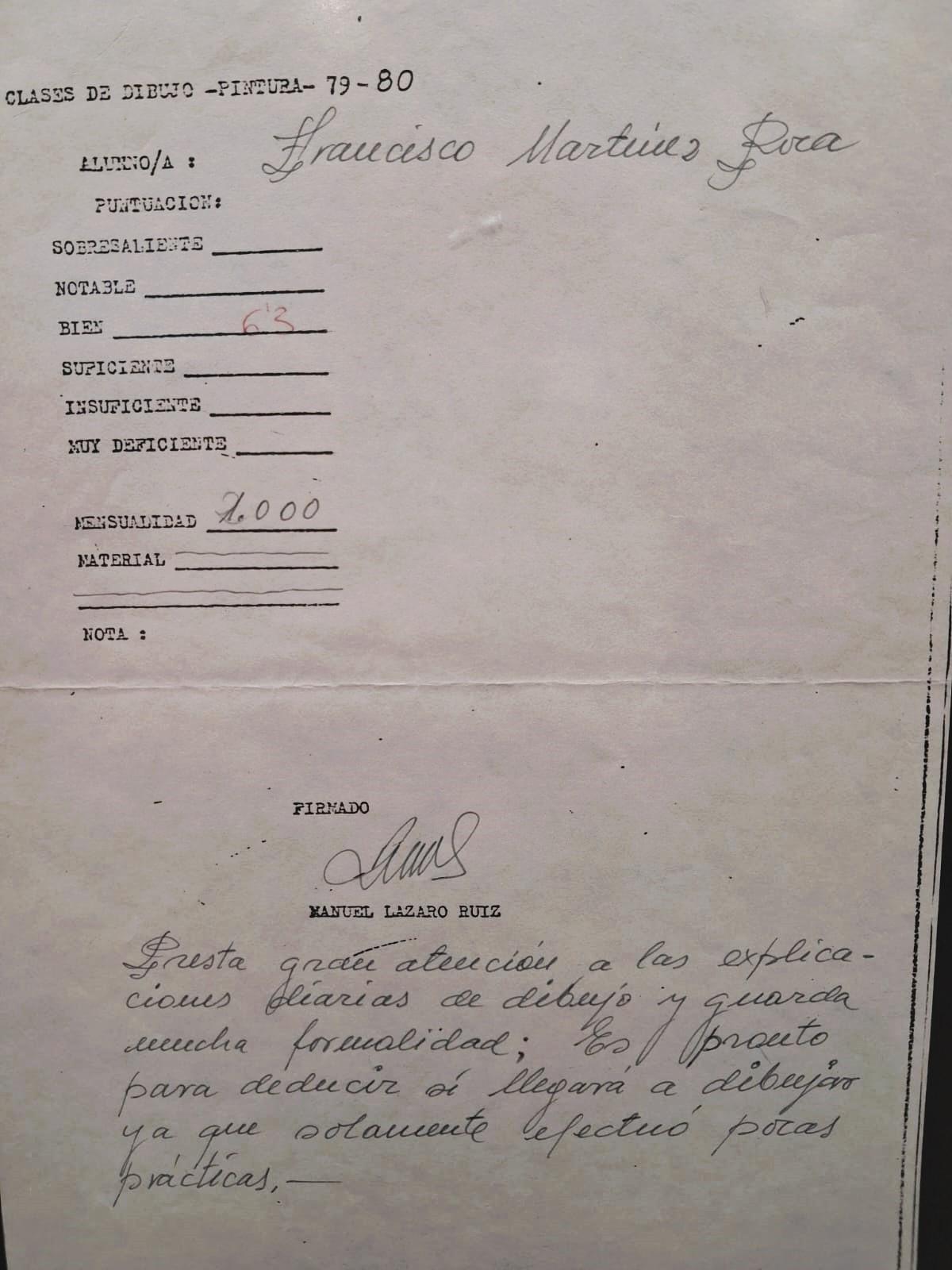 Notas de dibujo de Paco Roca con 11 años, en la muestra del Cómic Barcelona 2026.