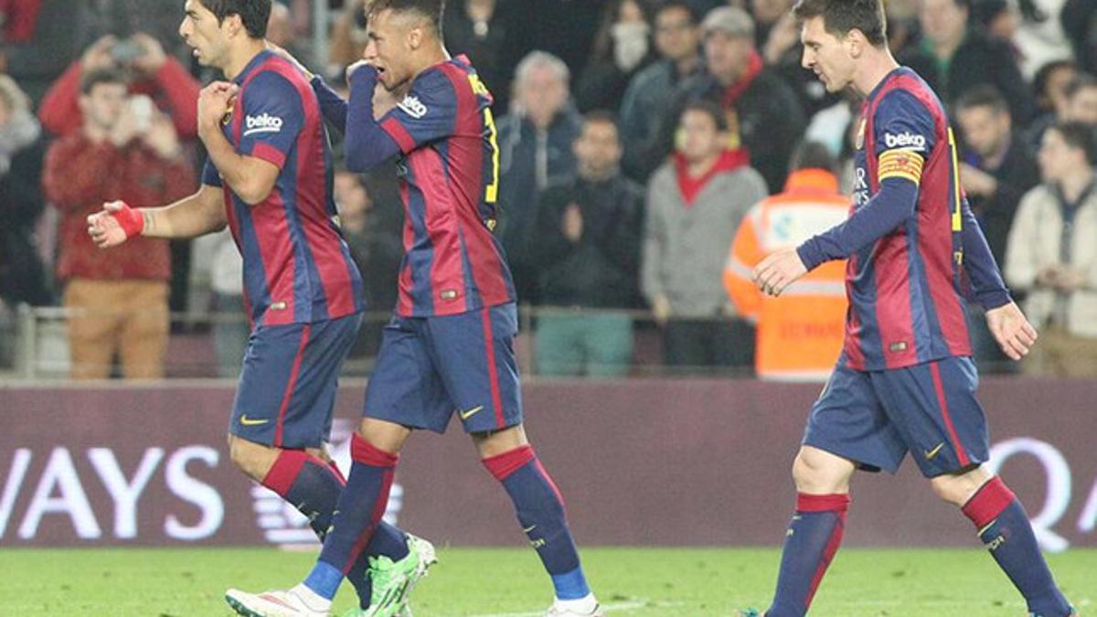 El tridente del Barça es una garantía de gol