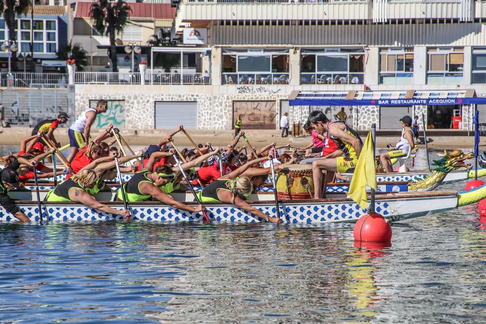 Lo dragones toman la bahía de Torrevieja