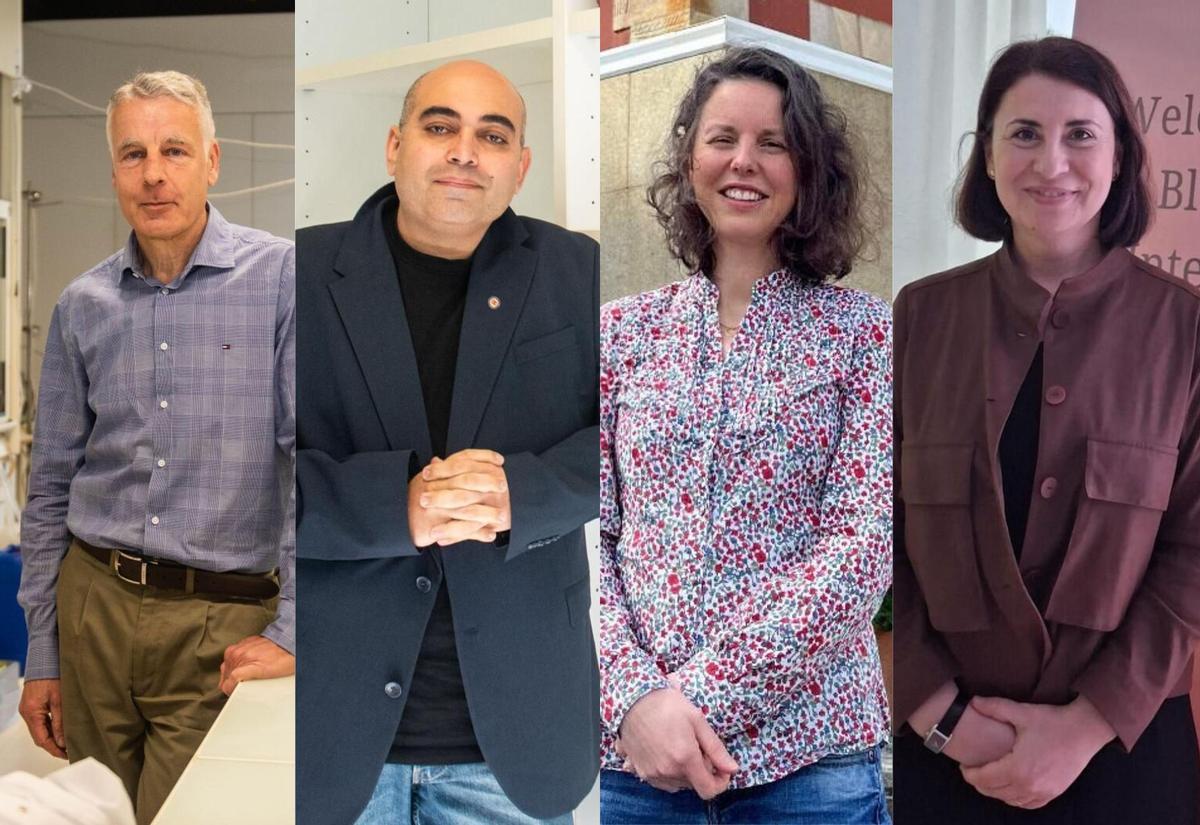 De izquierda a derecha: Christian Kennes, Joaquim de Moura, Anne Gosset y Gabriela Oanta