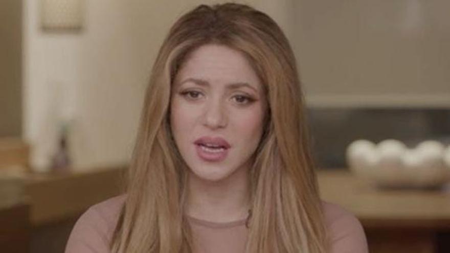 Shakira en una entrevista para Televisa