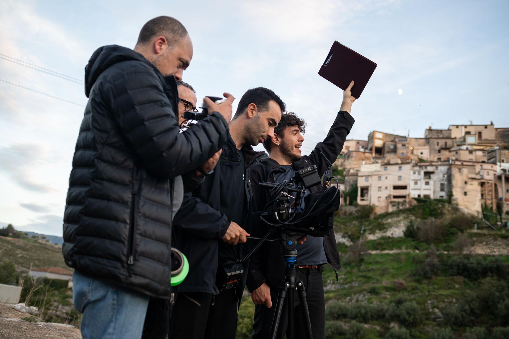 Xavi Sarrià graba en Bocairent "la nit ferida", su último videoclip