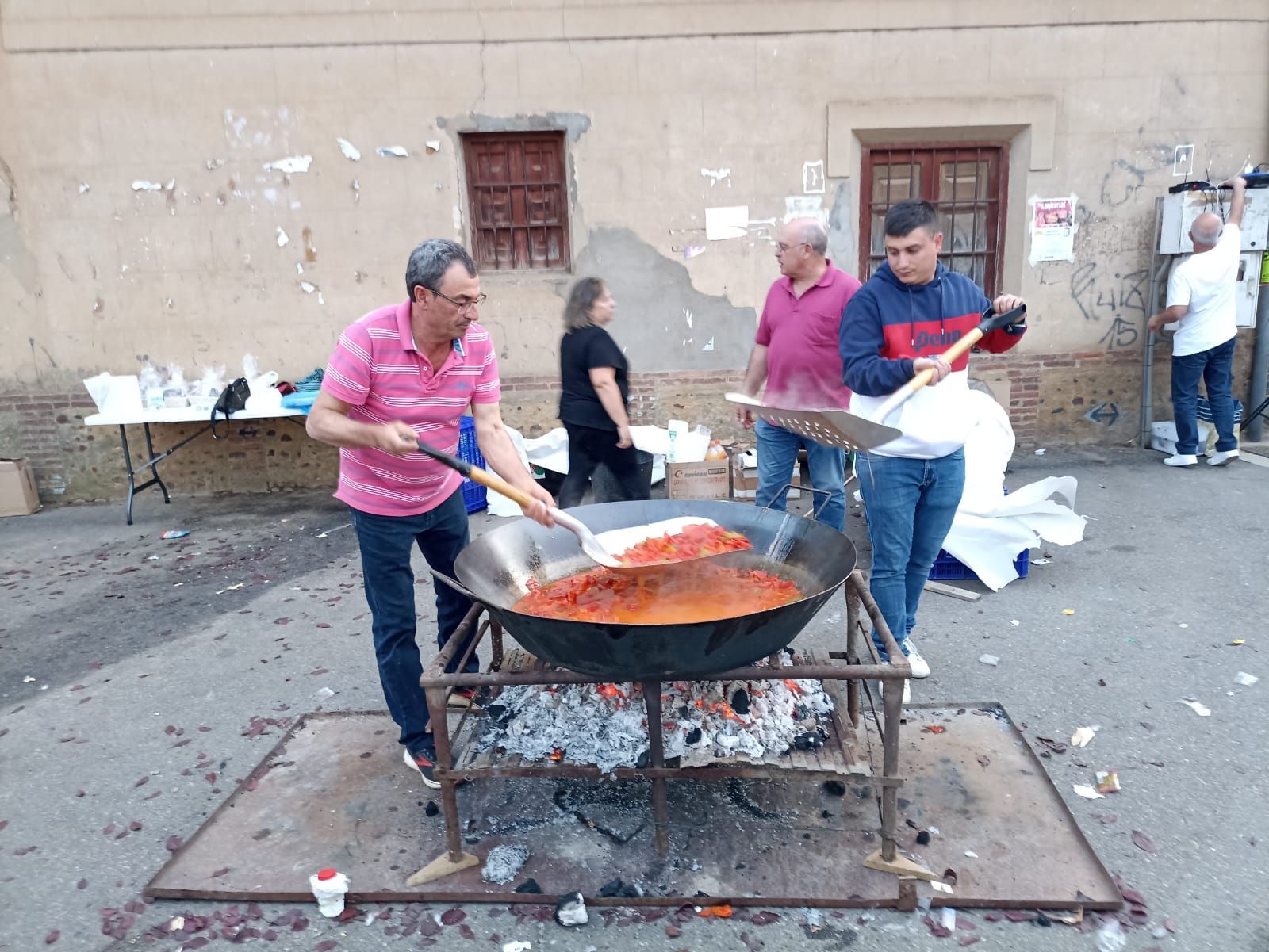 Pimentada popular en San Cristóbal de Entreviñas